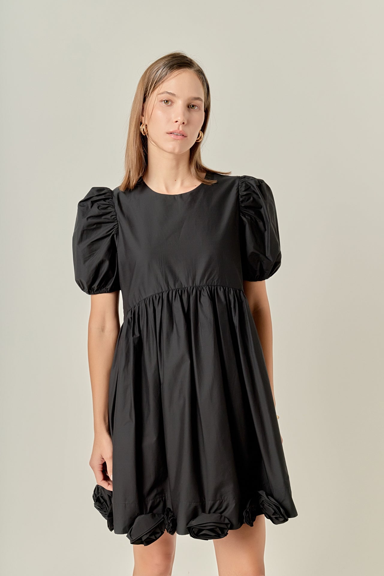 ENGLISH FACTORY - Poplin Corsage Mini Dress - DRESSES available at Objectrare