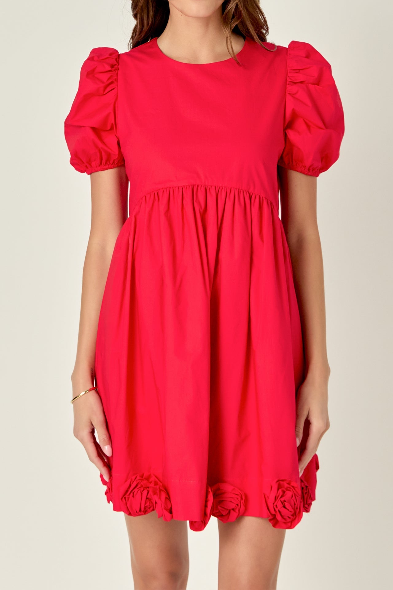 ENGLISH FACTORY - Poplin Corsage Mini Dress - DRESSES available at Objectrare