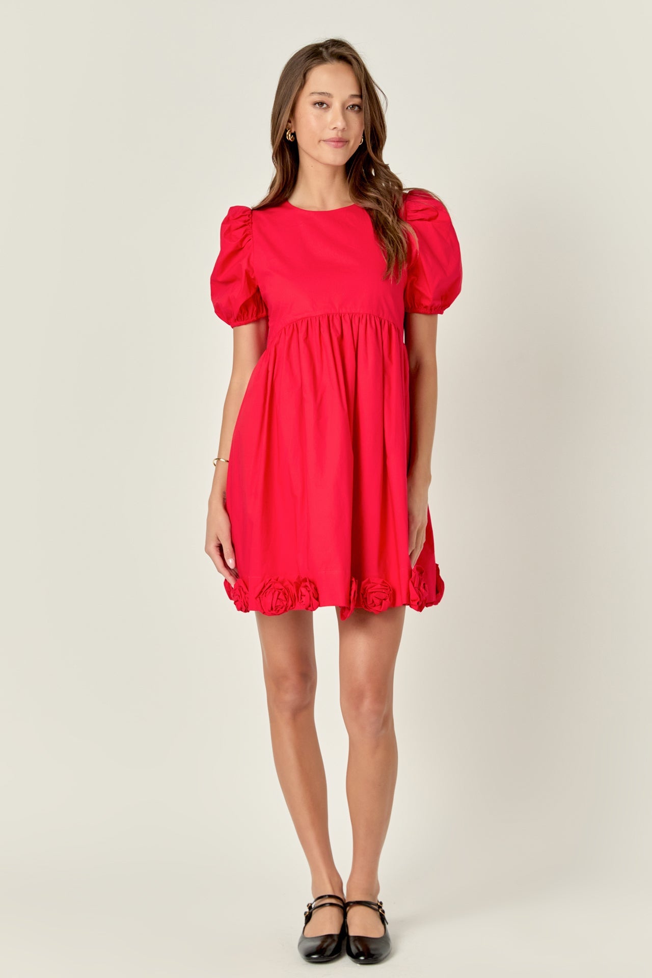 ENGLISH FACTORY - Poplin Corsage Mini Dress - DRESSES available at Objectrare