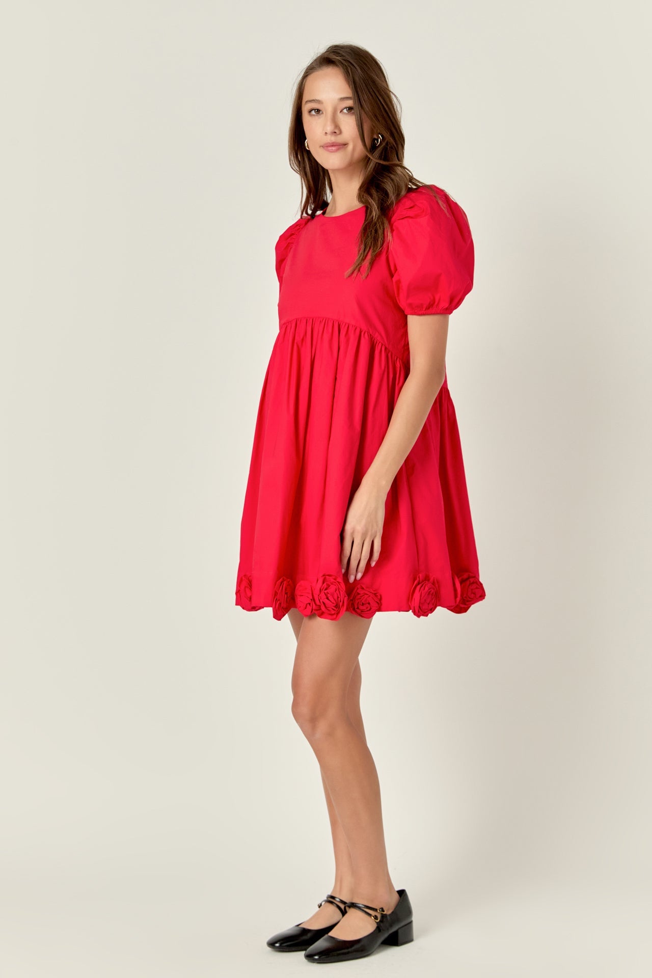 ENGLISH FACTORY - Poplin Corsage Mini Dress - DRESSES available at Objectrare