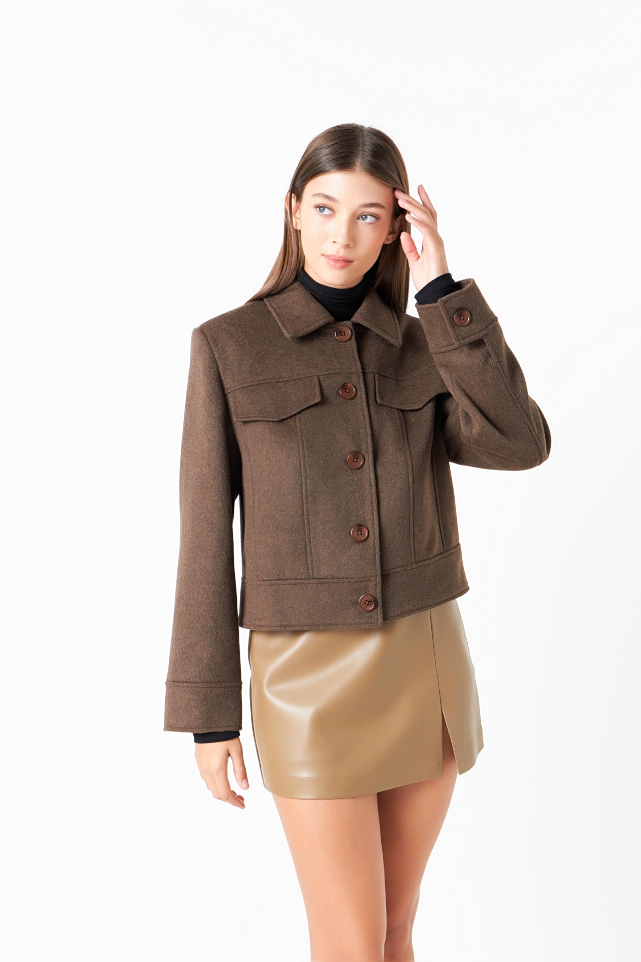 ENDLESS ROSE - Blended Structured Jacket - JACKETS available at Objectrare