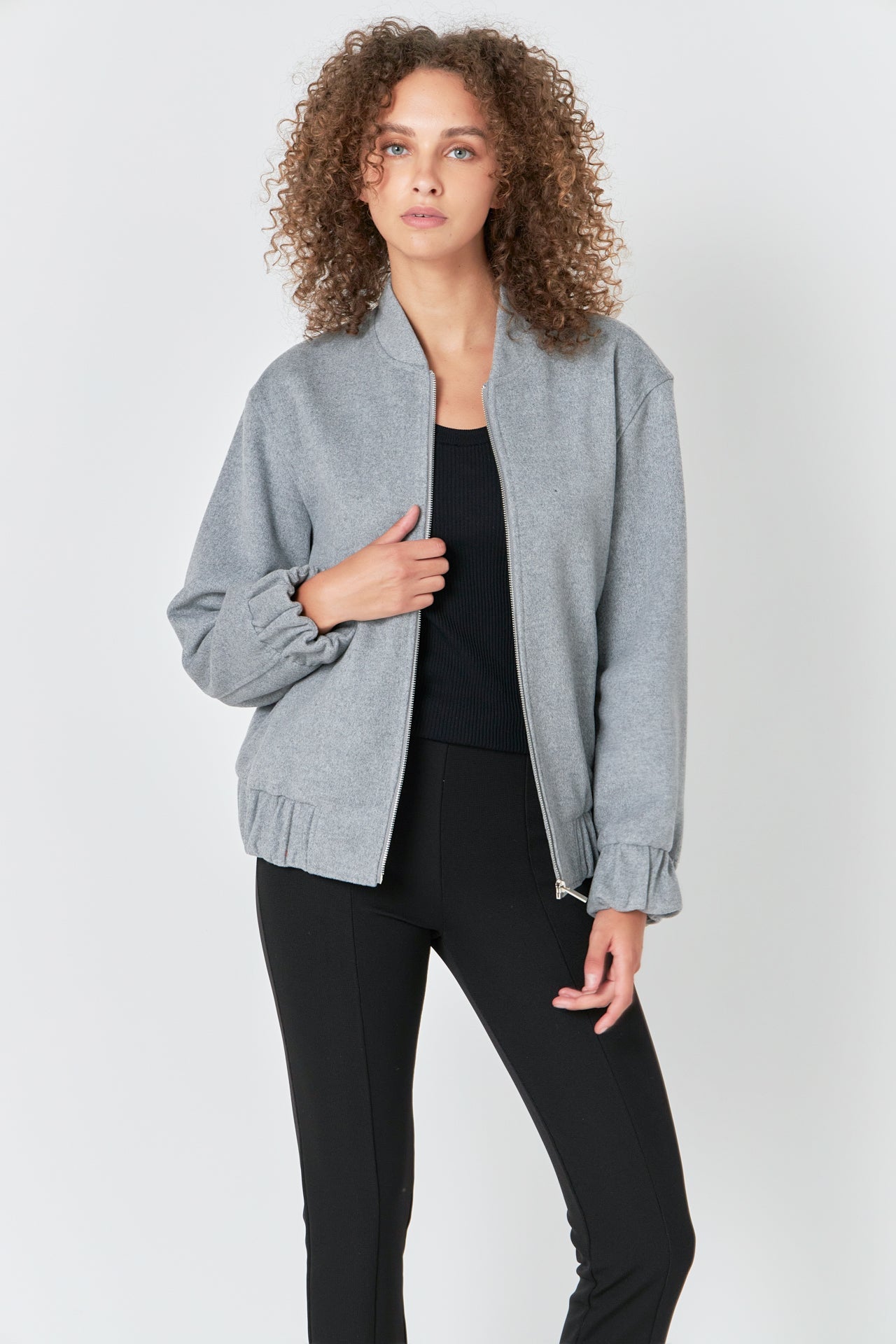 ENDLESS ROSE - Oversize Felt Varsity Bomber - JACKETS available at Objectrare