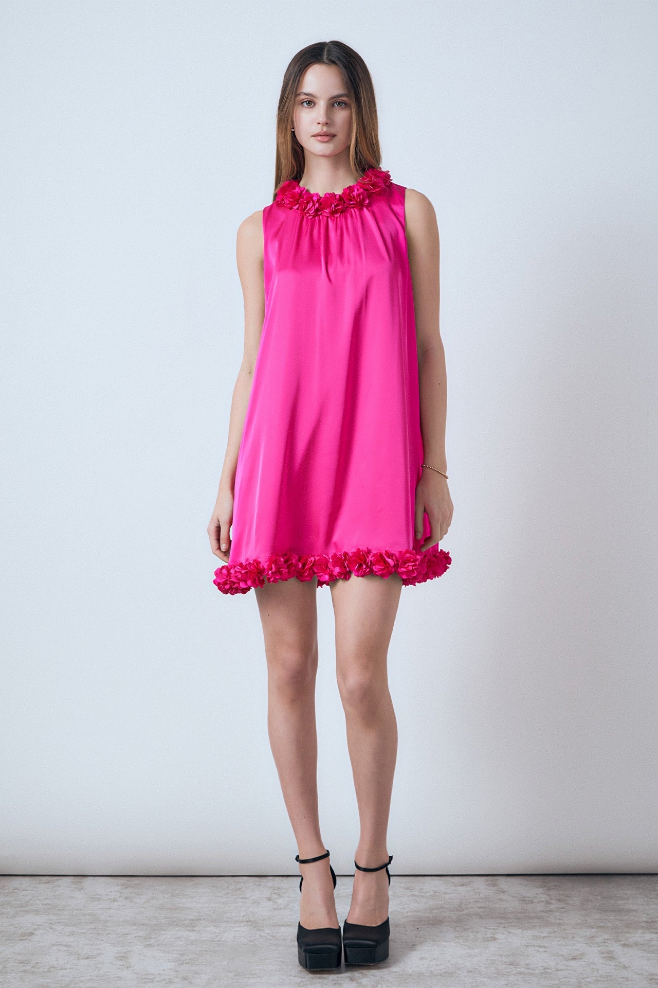ENDLESS ROSE - Rosette Mini Dress - DRESSES available at Objectrare