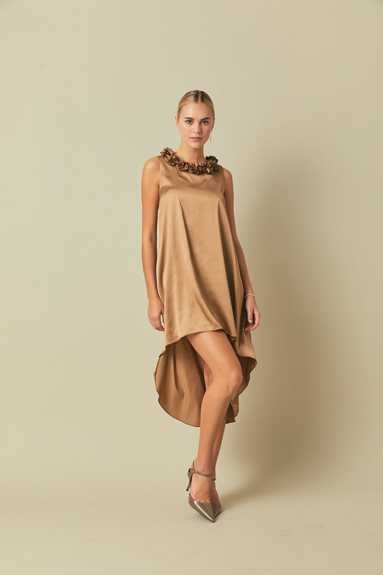 ENDLESS ROSE - Rosette Maxi Dress - DRESSES available at Objectrare