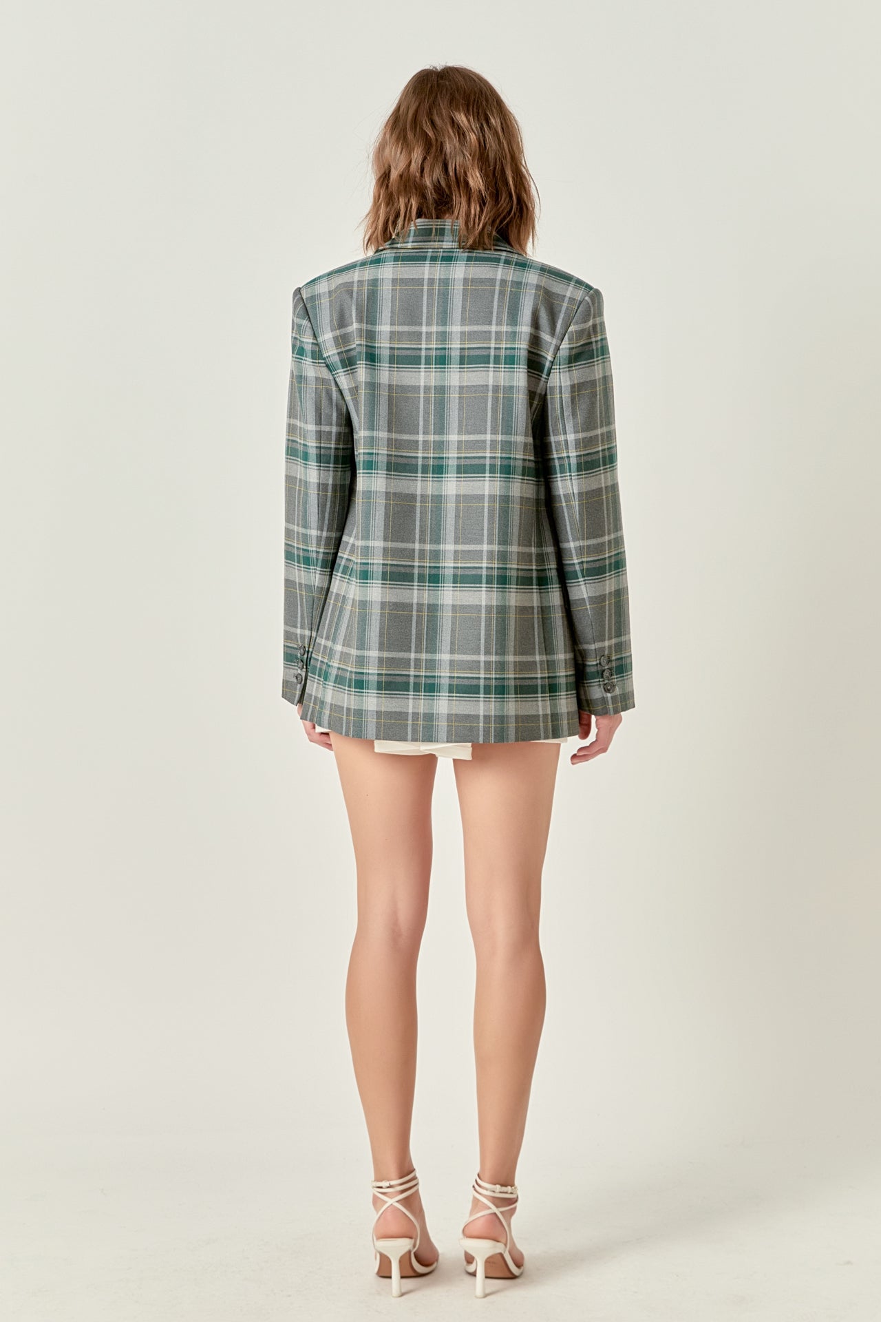 ENGLISH FACTORY - Plaid Blazer - BLAZERS available at Objectrare