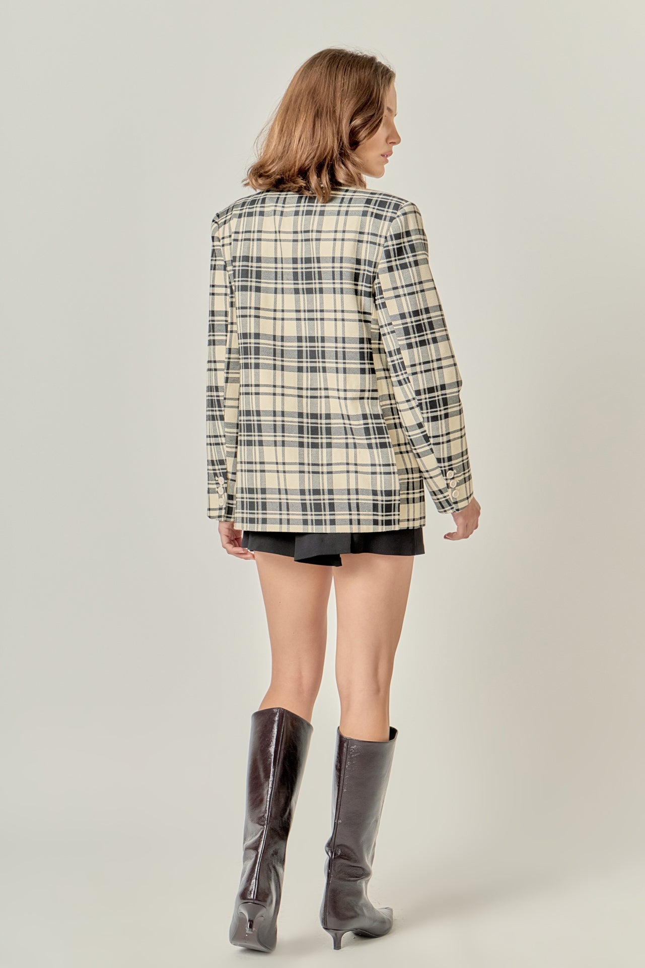ENGLISH FACTORY - Statement Plaid Blazer - BLAZERS available at Objectrare
