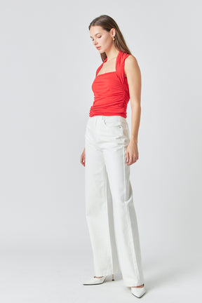ENDLESS ROSE - Draped Ruched Top - TOPS available at Objectrare