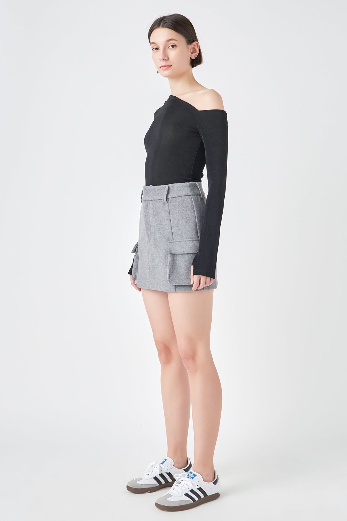 GREY LAB - Wool Cargo Skirt - SKIRTS available at Objectrare