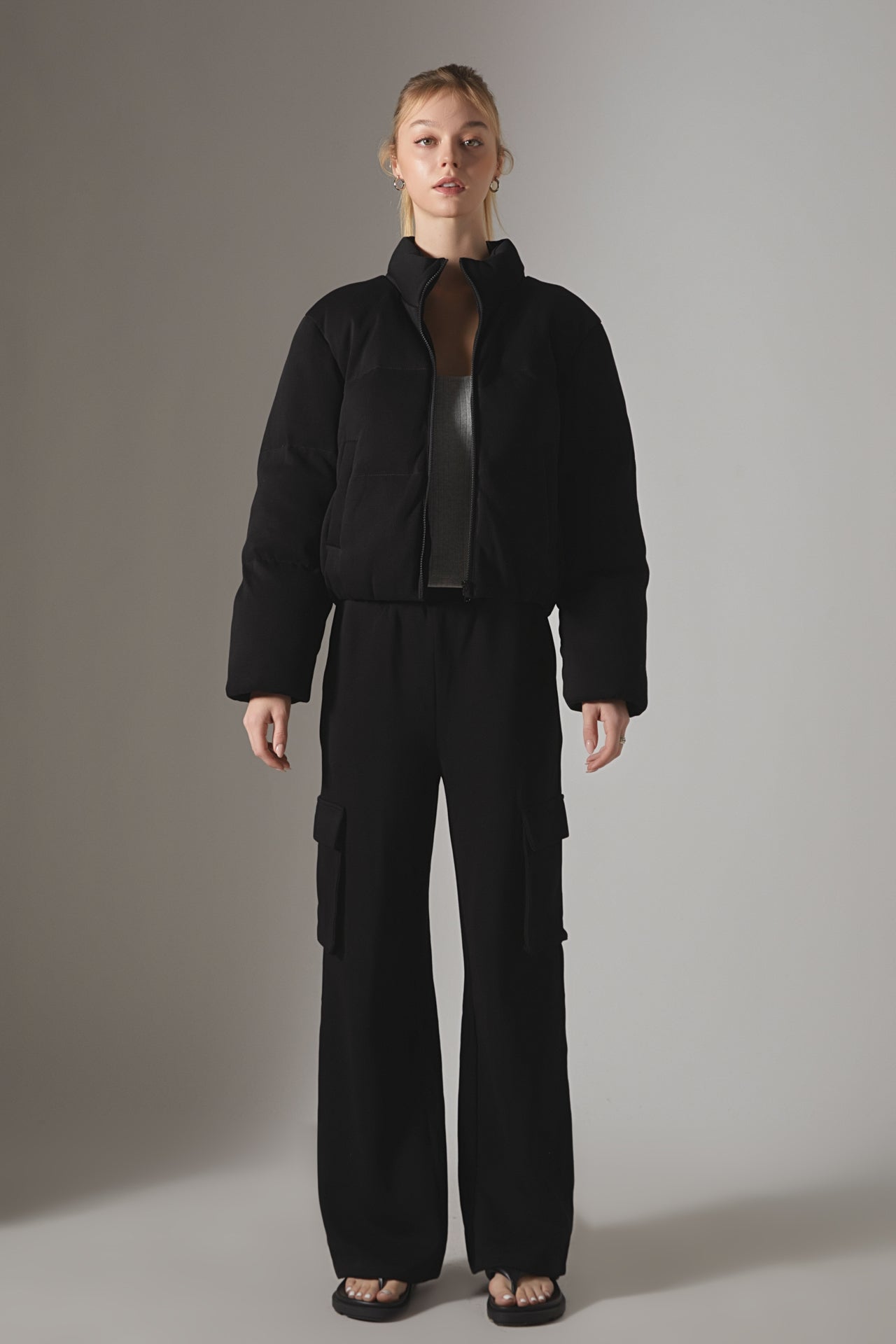 GREY LAB - Knit Puffer Jacket - JACKETS available at Objectrare