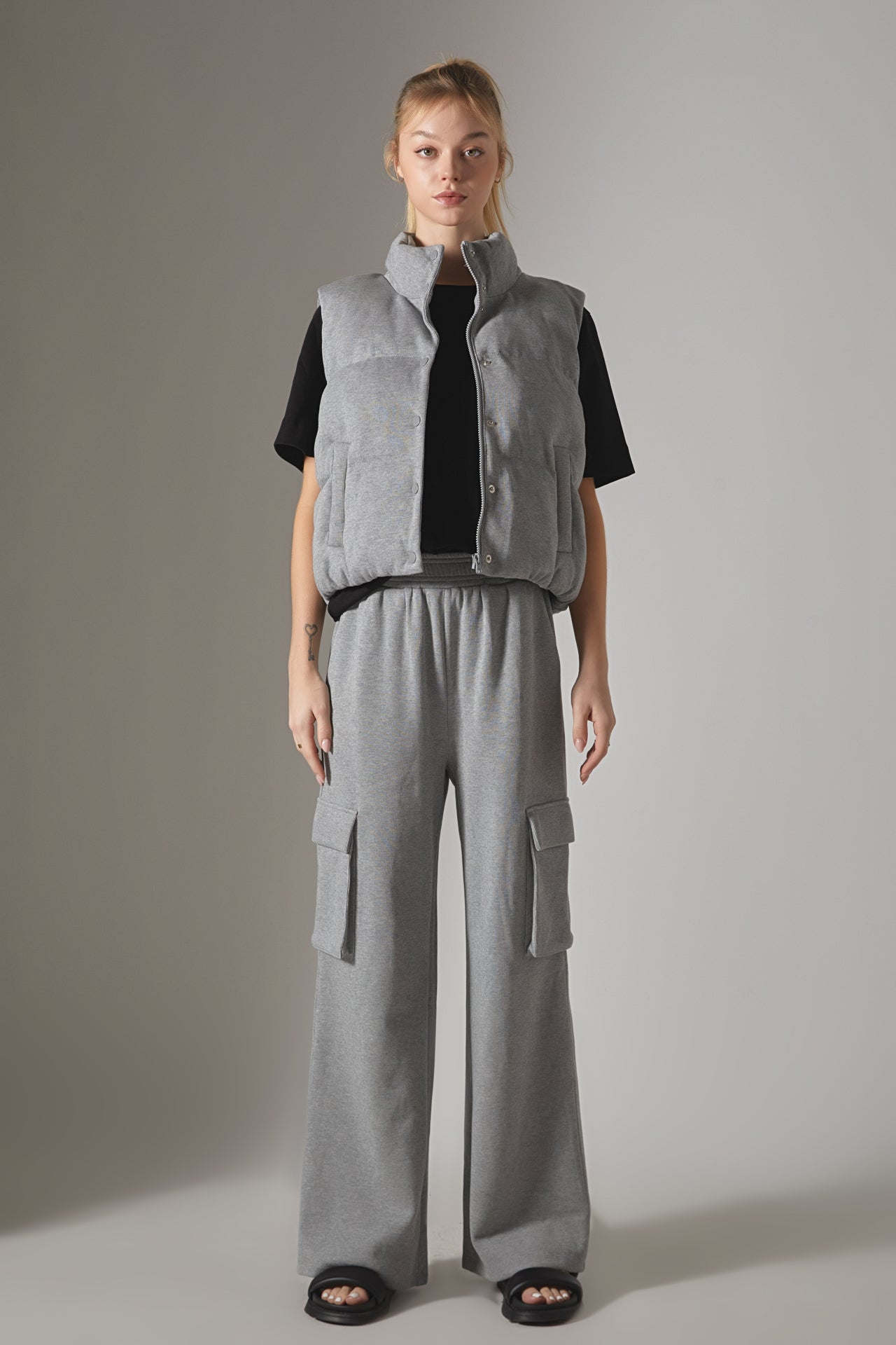 GREY LAB - Knit Puffer Vest - JACKETS available at Objectrare