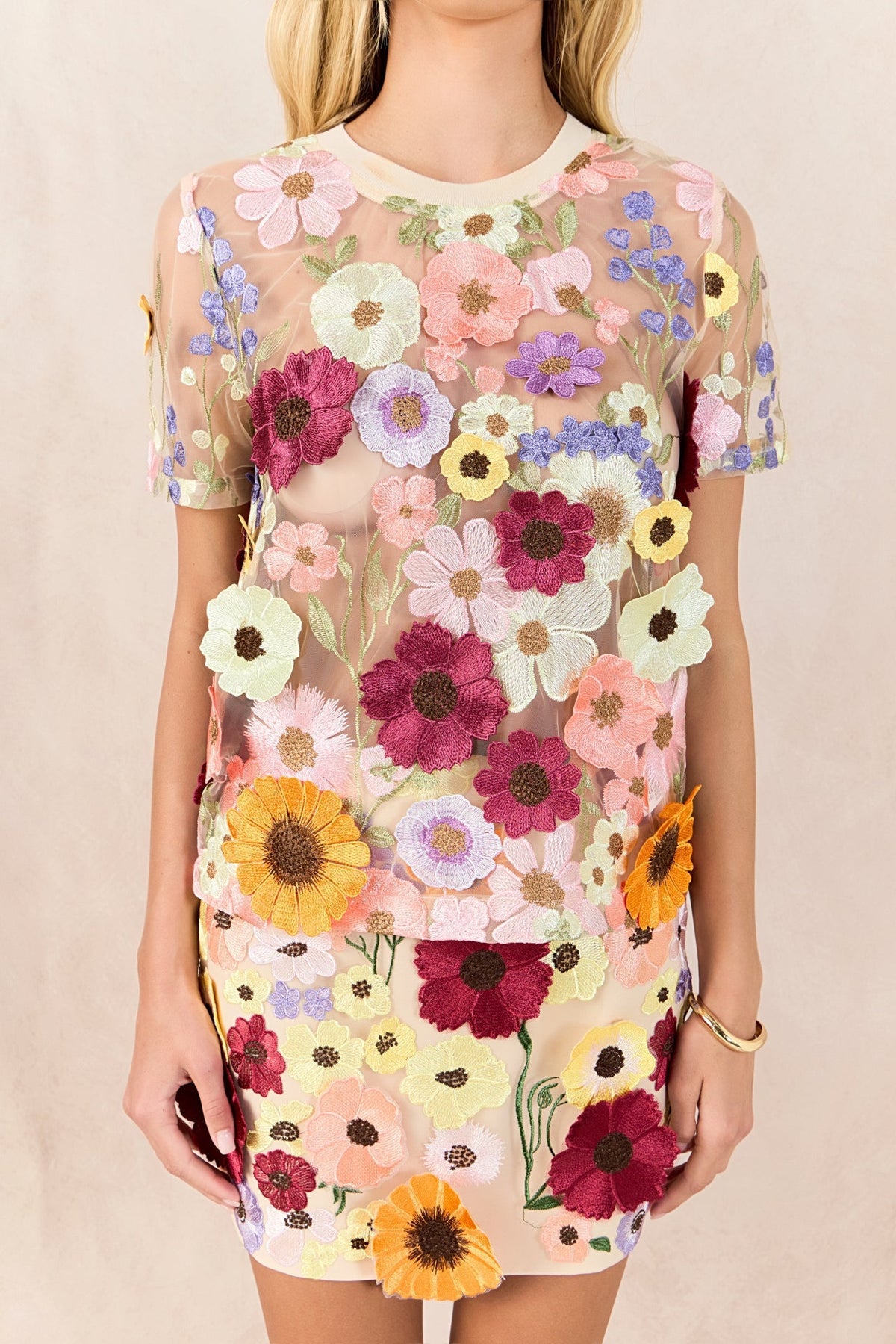 Floral Embroidered Top