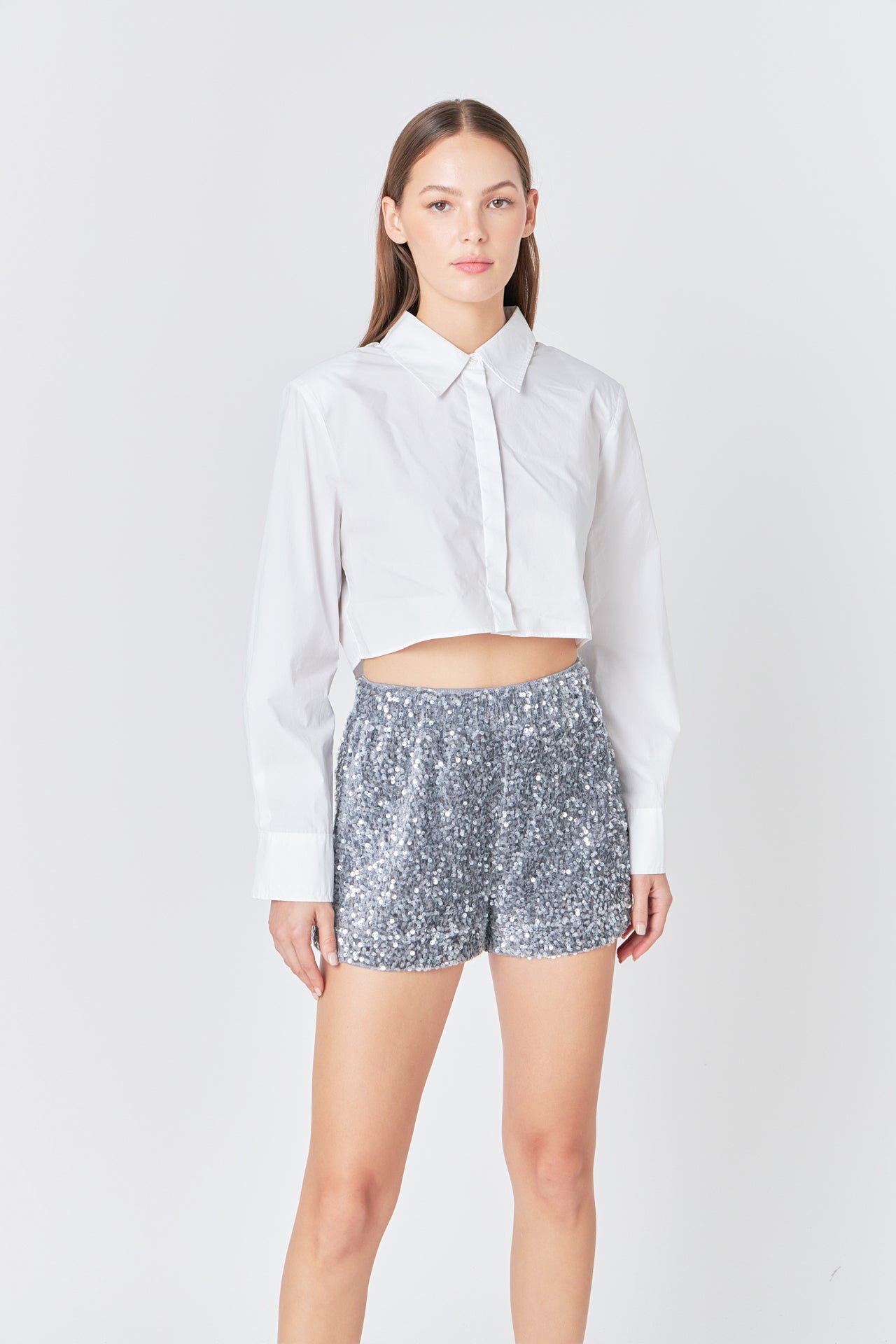 ENDLESS ROSE - Sequin Shorts - SHORTS available at Objectrare