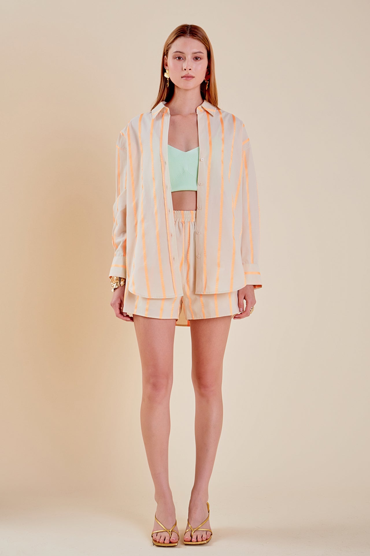 ENGLISH FACTORY - Tape Stripe Poplin Shirt - TOPS available at Objectrare