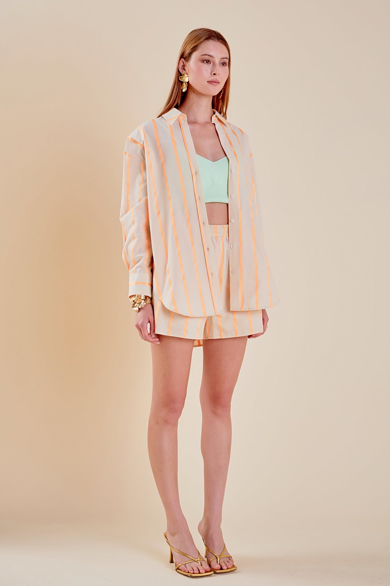 ENGLISH FACTORY - Tape Stripe Poplin Shirt - TOPS available at Objectrare