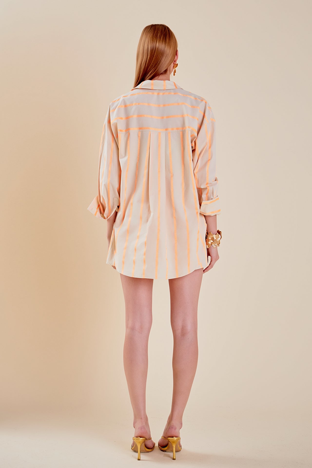 ENGLISH FACTORY - Tape Stripe Poplin Shirt - TOPS available at Objectrare