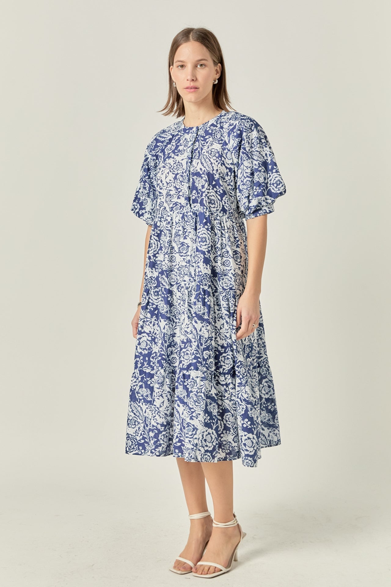 ENGLISH FACTORY - Floral Print Midi Dress - DRESSES available at Objectrare