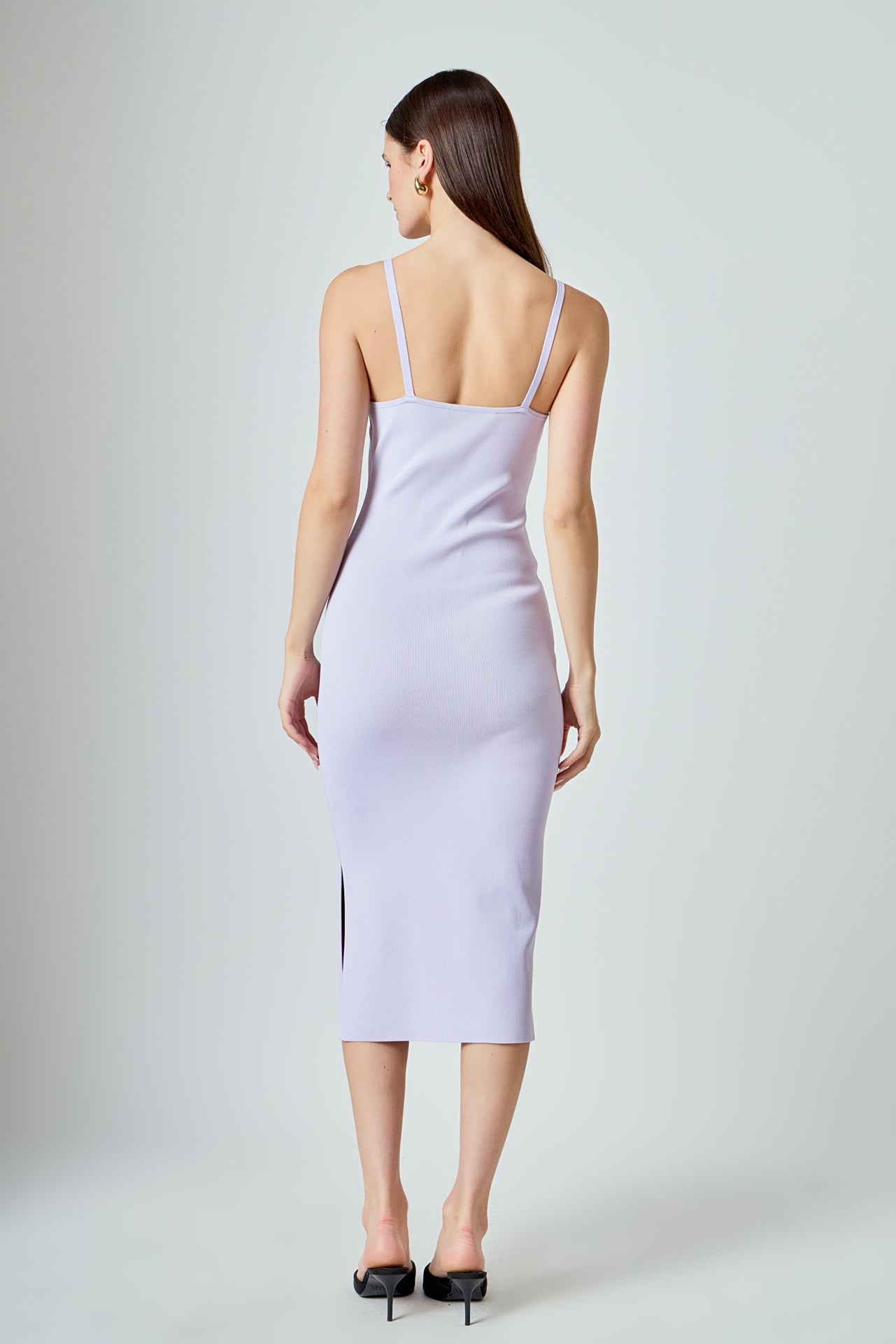 ENDLESS ROSE - Mixed 3D Flower Knit Maxi Dress - DRESSES available at Objectrare
