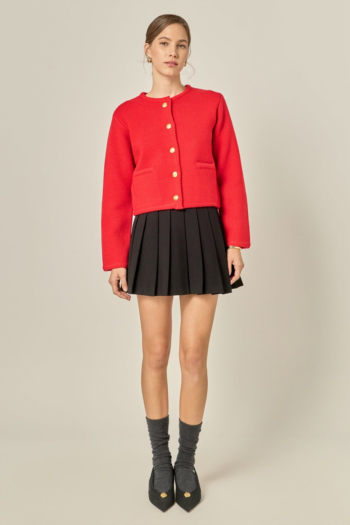 ENGLISH FACTORY - Knit Sweater Cardigan - SWEATERS & KNITS available at Objectrare