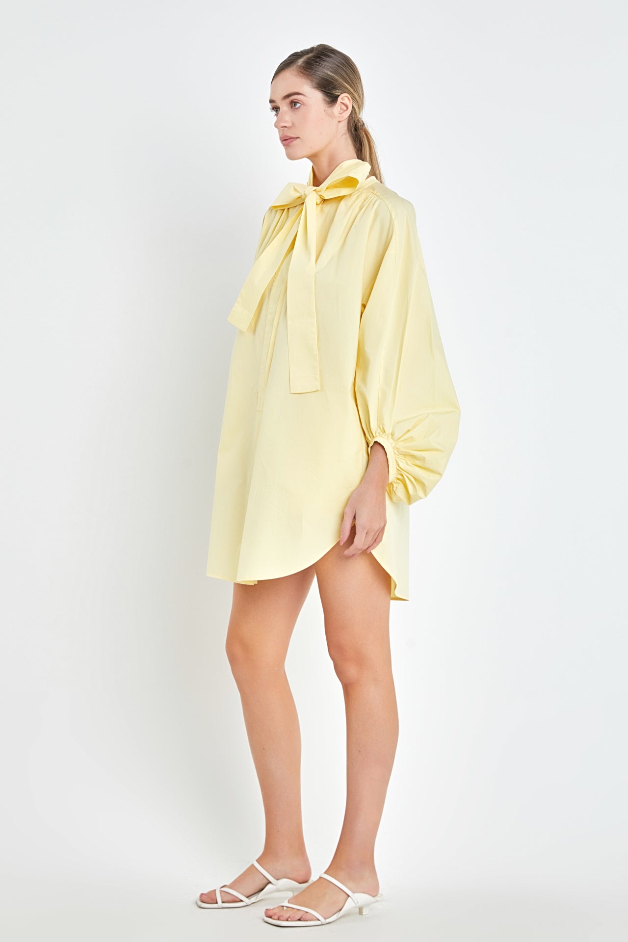 ENGLISH FACTORY - Billow Belted Mini Dress - DRESSES available at Objectrare