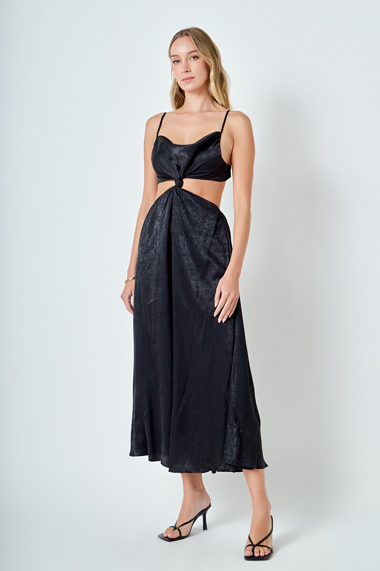 ENDLESS ROSE - Front Twist Maxi Dress - DRESSES available at Objectrare