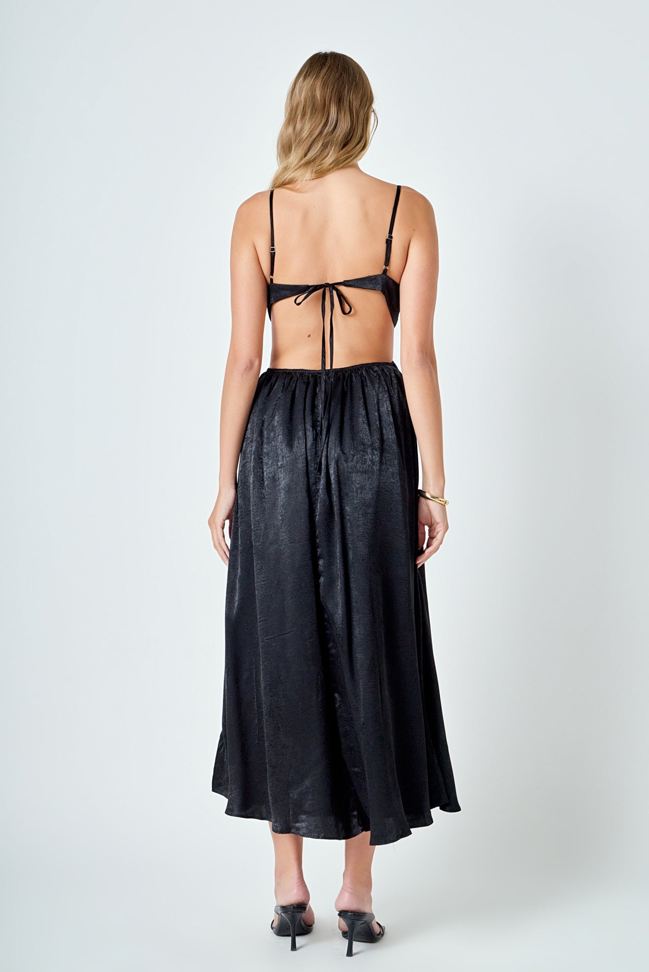 ENDLESS ROSE - Front Twist Maxi Dress - DRESSES available at Objectrare