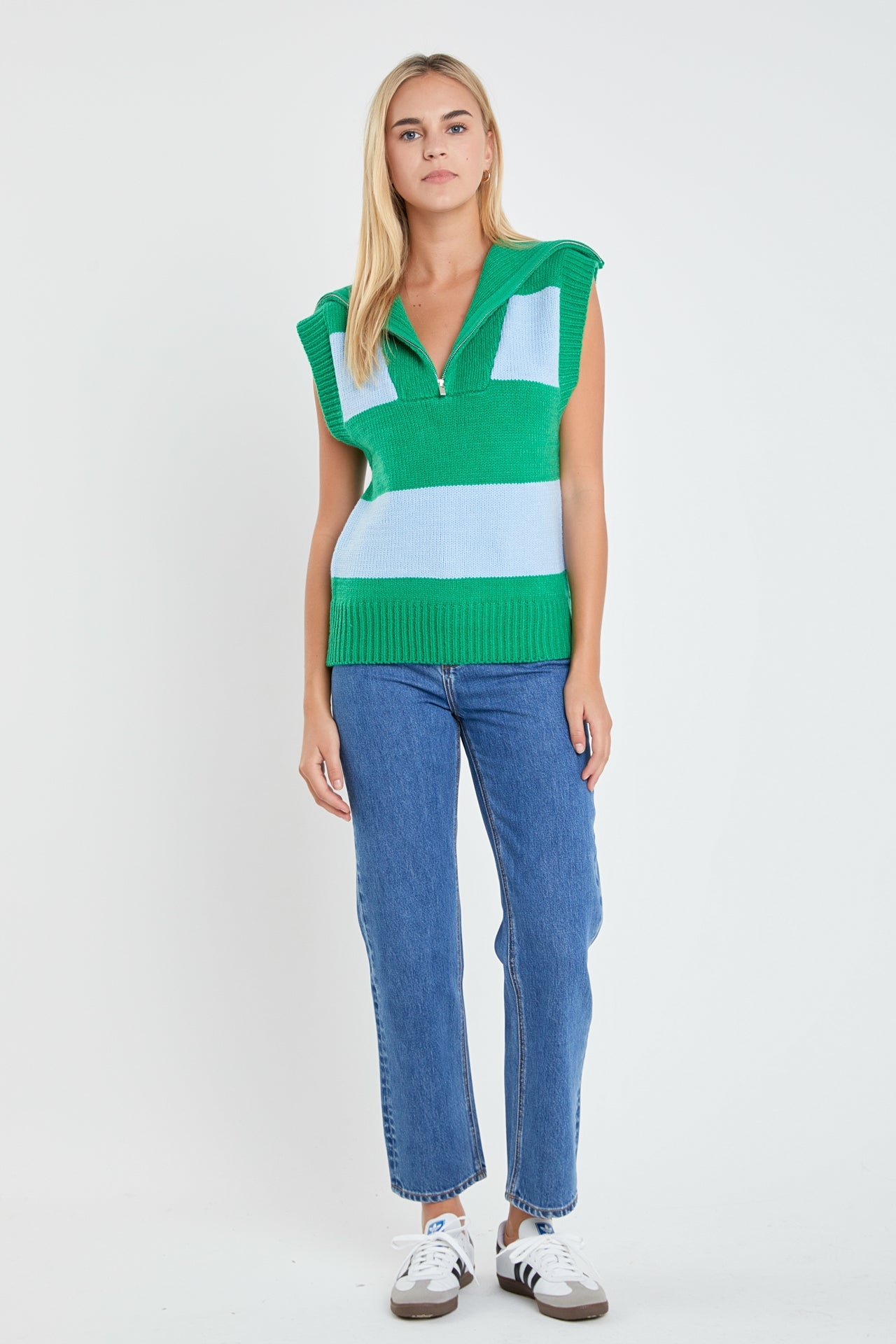 ENGLISH FACTORY - Sweater Polo Vest - SWEATERS & KNITS available at Objectrare