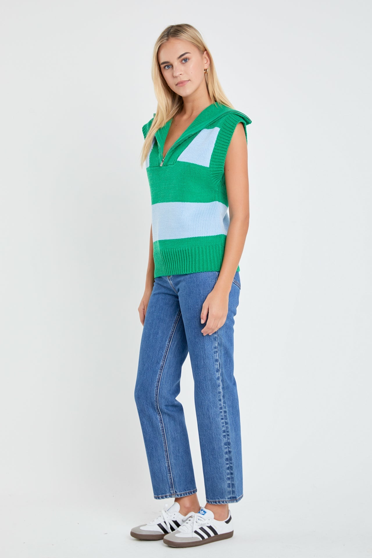 ENGLISH FACTORY - Sweater Polo Vest - SWEATERS & KNITS available at Objectrare