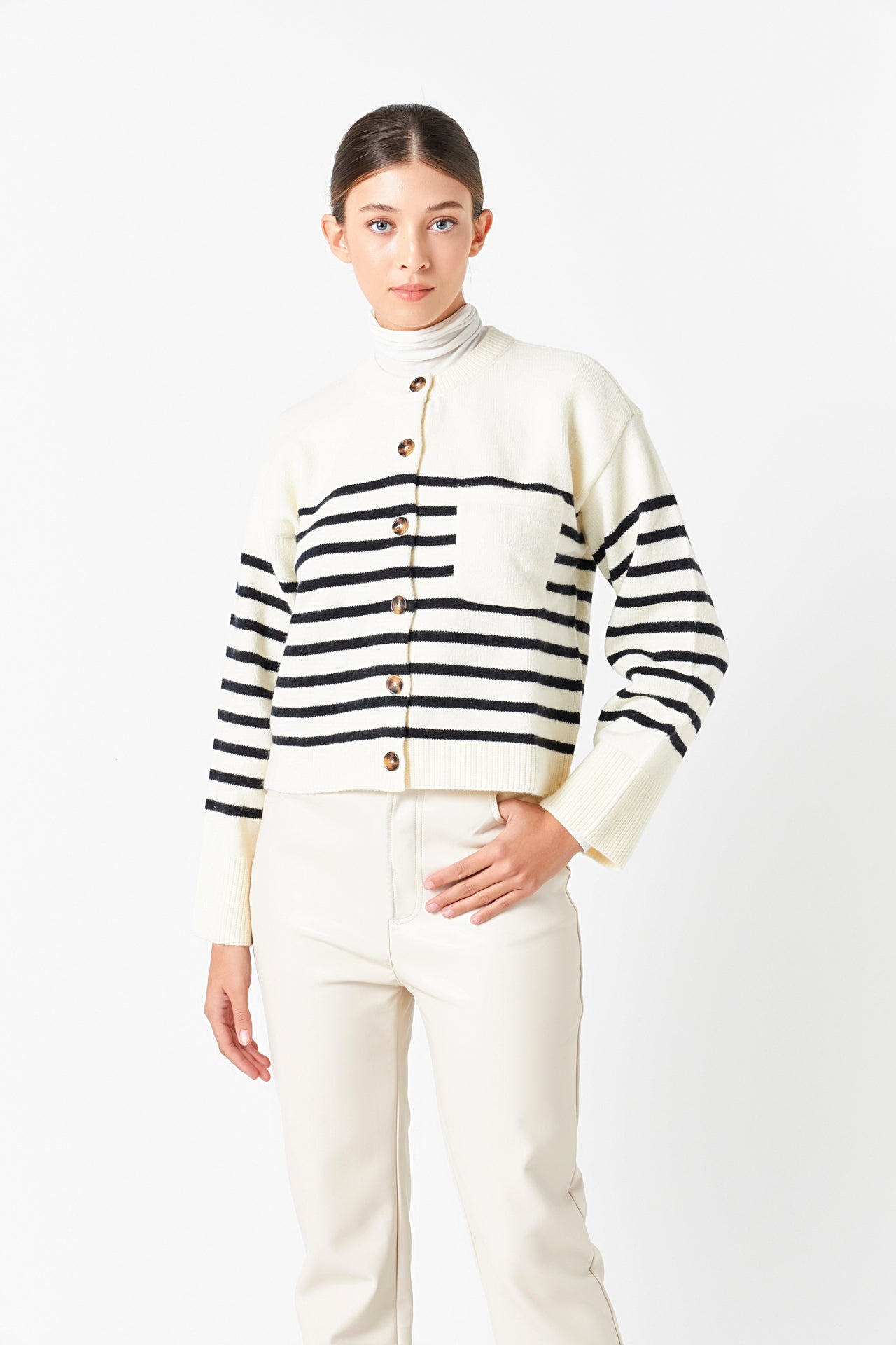 ENDLESS ROSE - Striped Cardigan - SWEATERS & KNITS available at Objectrare