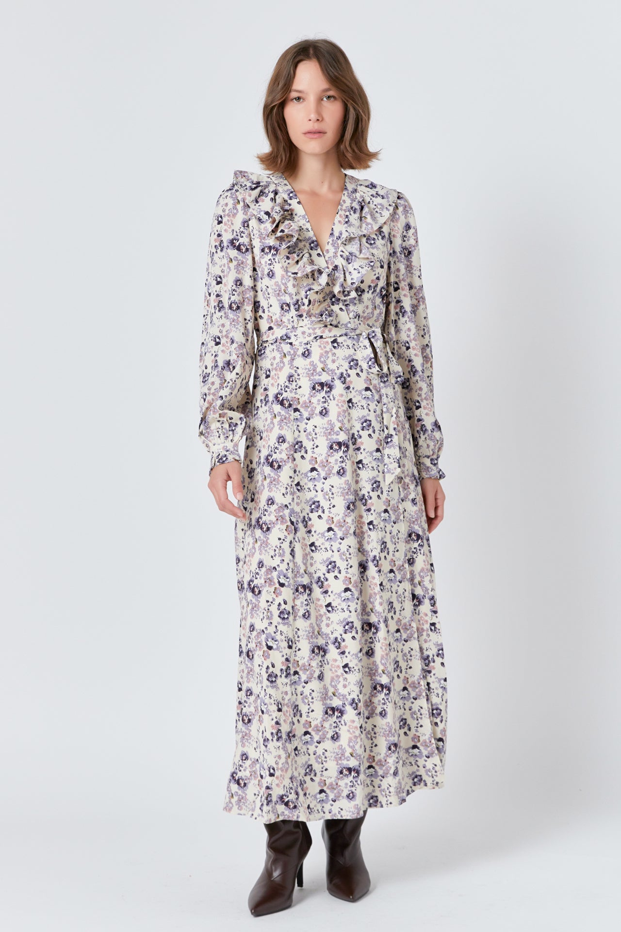 ENDLESS ROSE - Wrap Style Maxi Dress - DRESSES available at Objectrare
