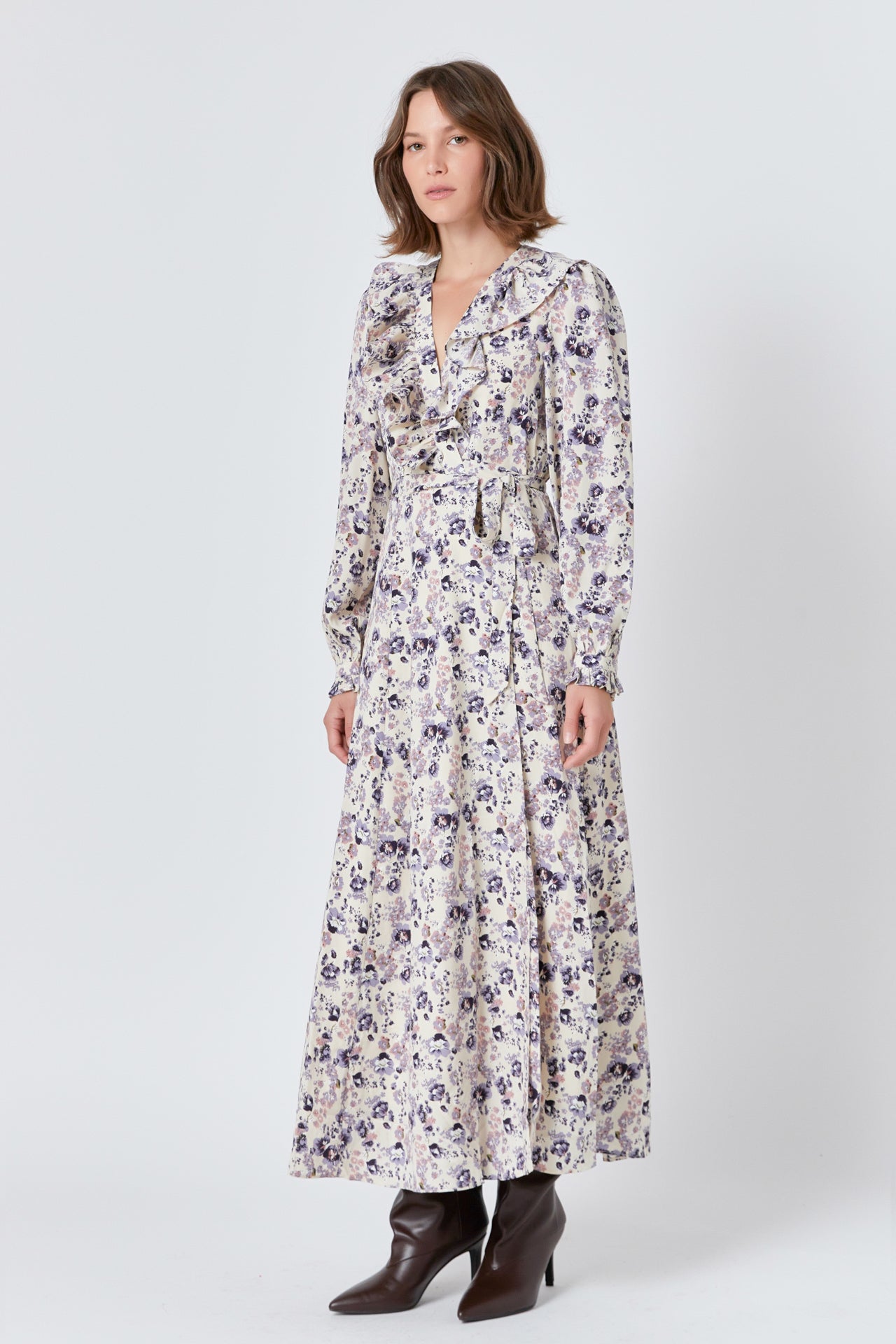 ENDLESS ROSE - Wrap Style Maxi Dress - DRESSES available at Objectrare
