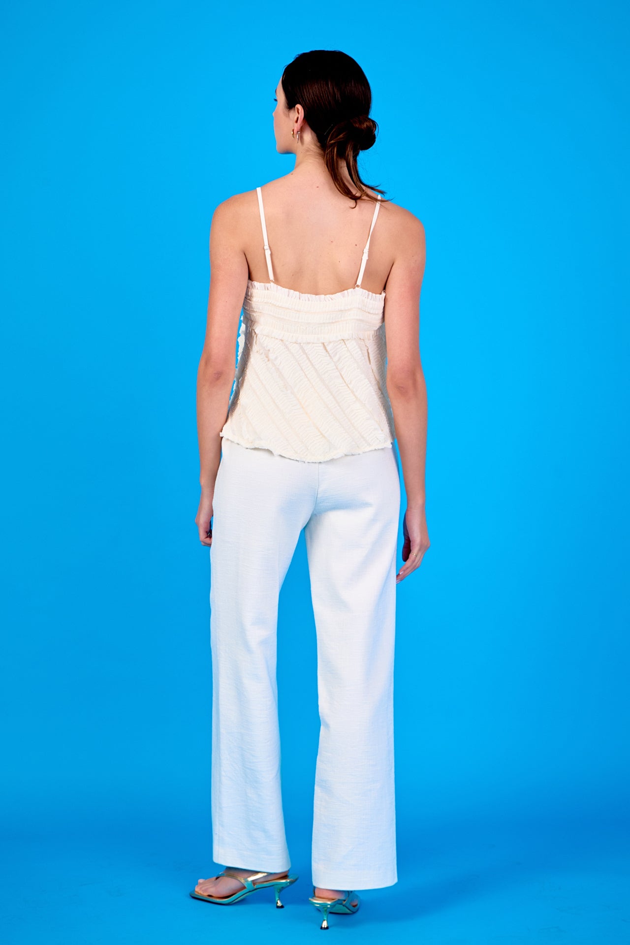 ENDLESS ROSE - Ruffled Sleeveless Top - TOPS available at Objectrare