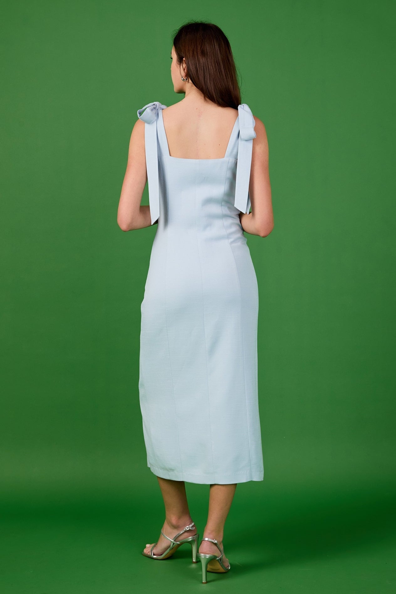 ENDLESS ROSE - Linen Buttoned Maxi Dress - DRESSES available at Objectrare