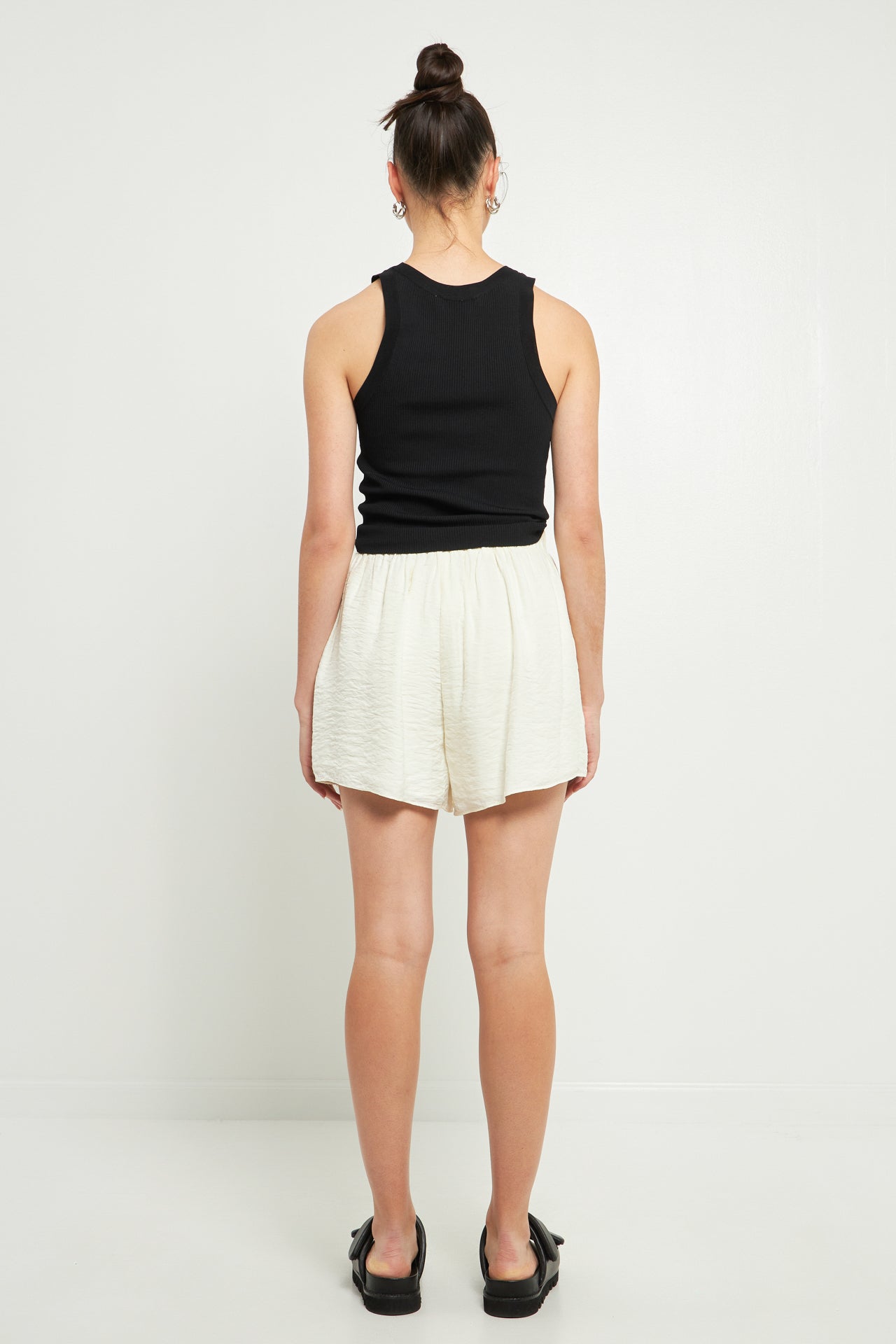 GREY LAB - Oversized Linen Shorts - SHORTS available at Objectrare