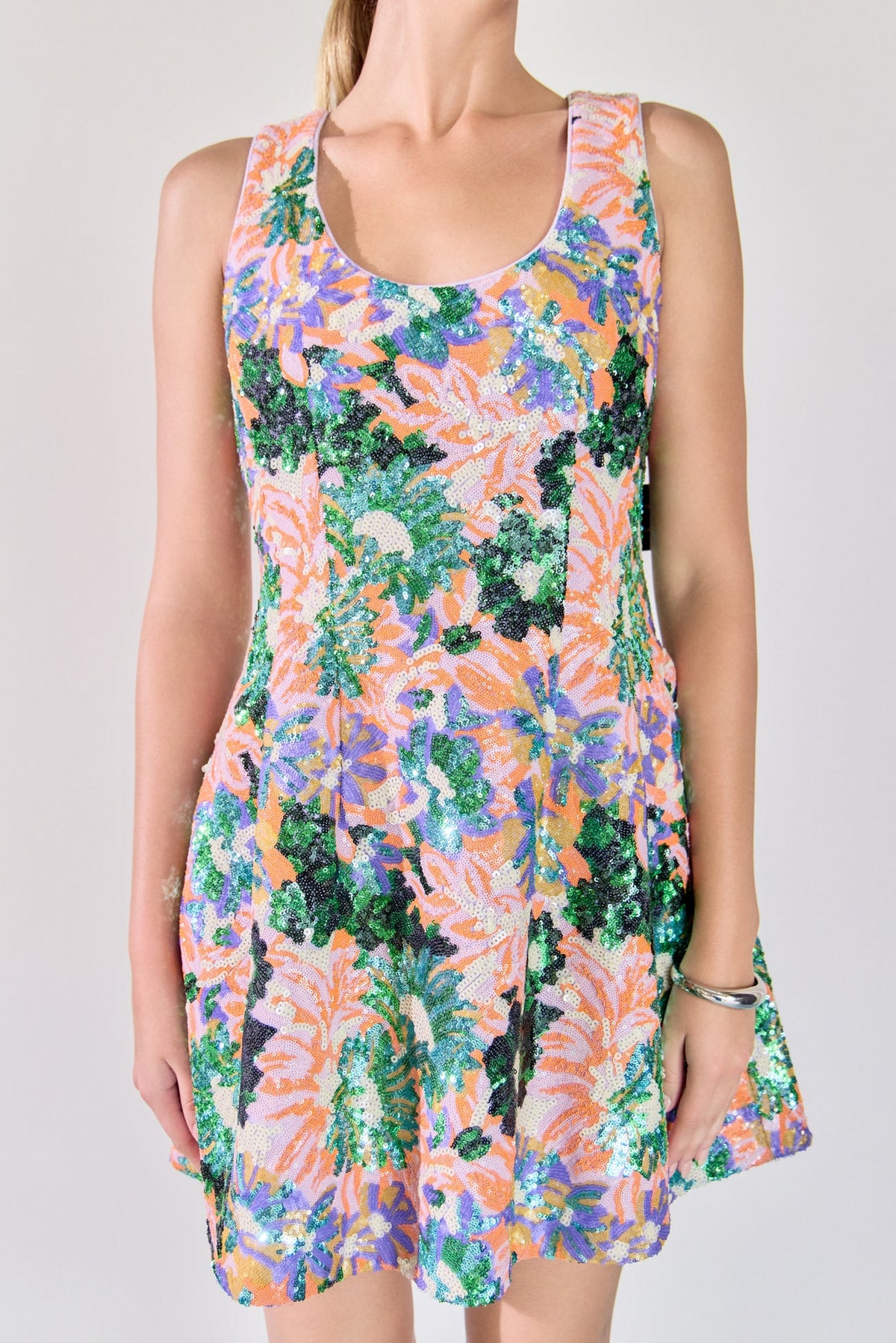 ENDLESS ROSE - Sequined Mini Dress - DRESSES available at Objectrare