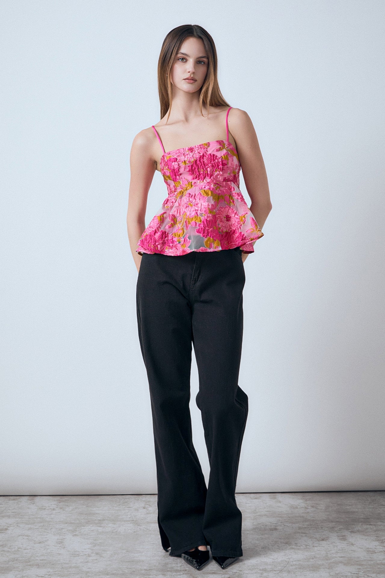 ENDLESS ROSE - Organza Floral Top - TOPS available at Objectrare