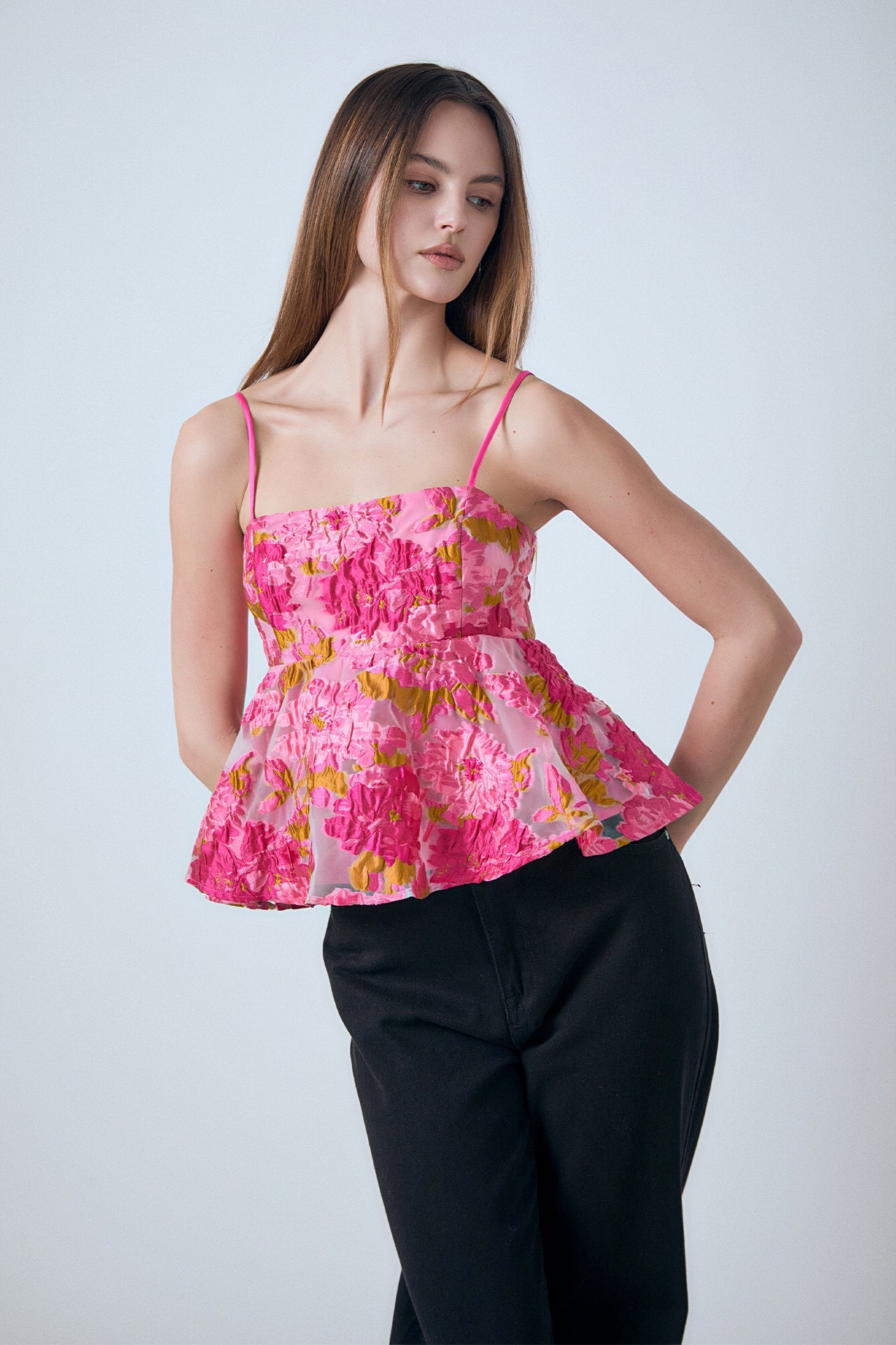 ENDLESS ROSE - Organza Floral Top - TOPS available at Objectrare
