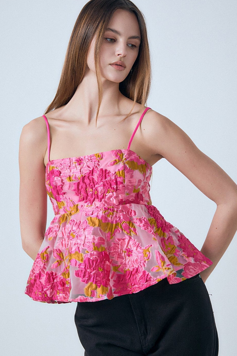 ENDLESS ROSE - Organza Floral Top - TOPS available at Objectrare