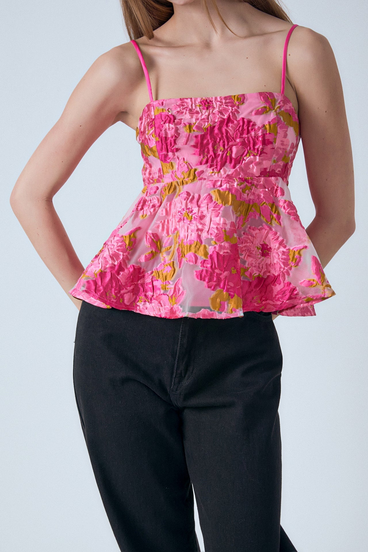 ENDLESS ROSE - Organza Floral Top - TOPS available at Objectrare