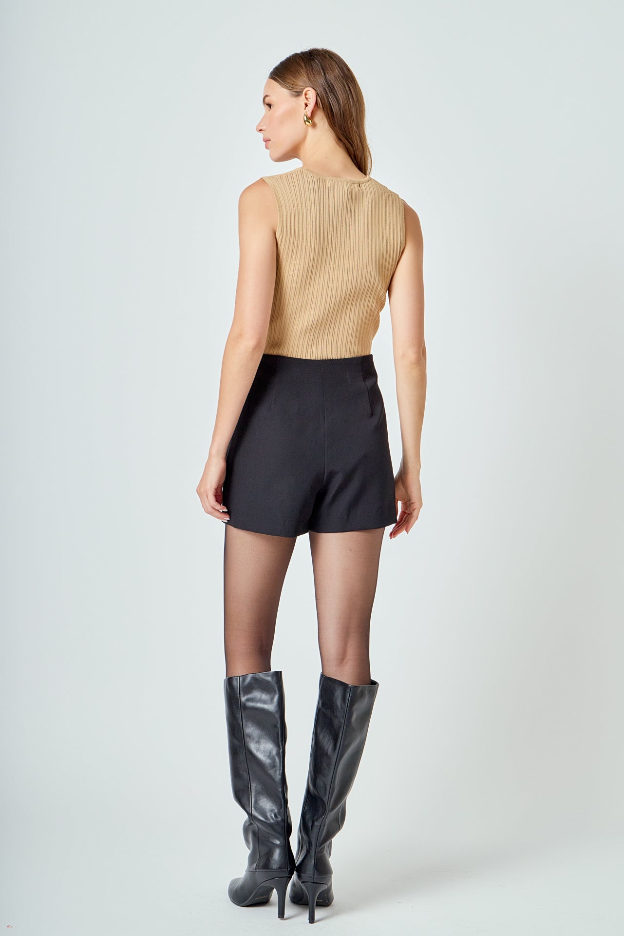 ENDLESS ROSE - Ribbed Sleeveless Top - TOPS available at Objectrare
