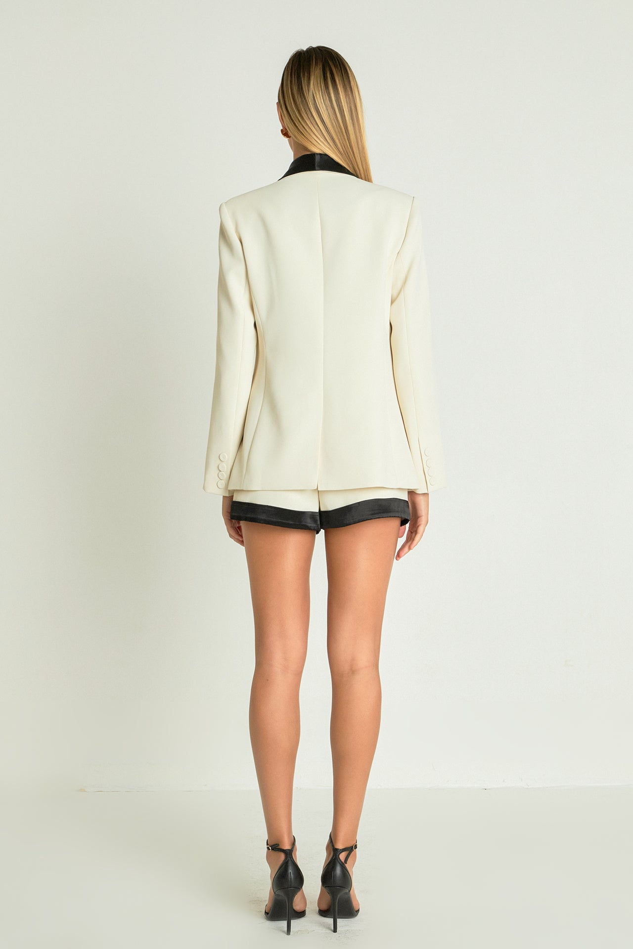 ENDLESS ROSE - Satin Lapel Blazer - JACKETS available at Objectrare
