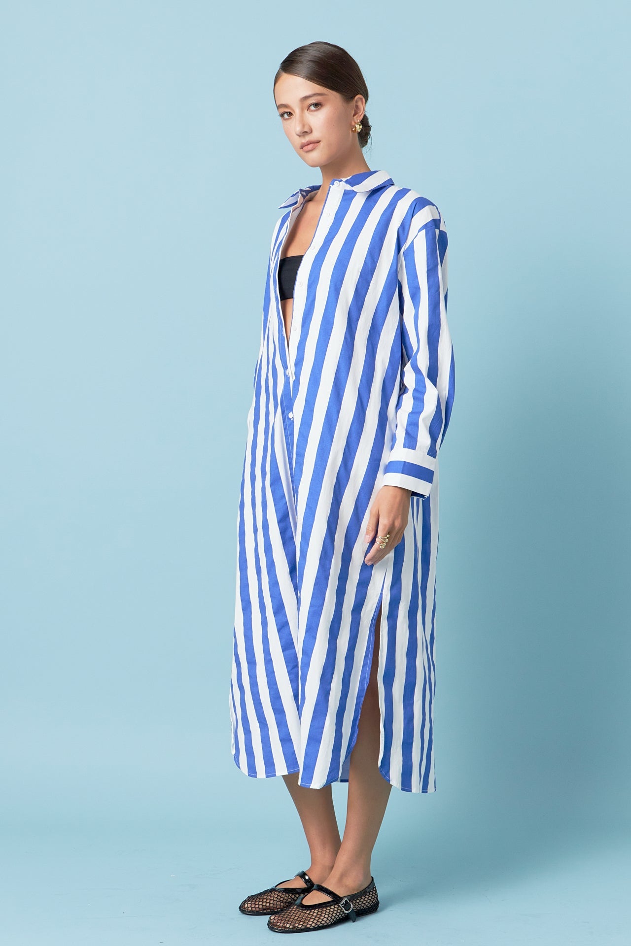 ENGLISH FACTORY - Big Stripe Maxi Dress - DRESSES available at Objectrare