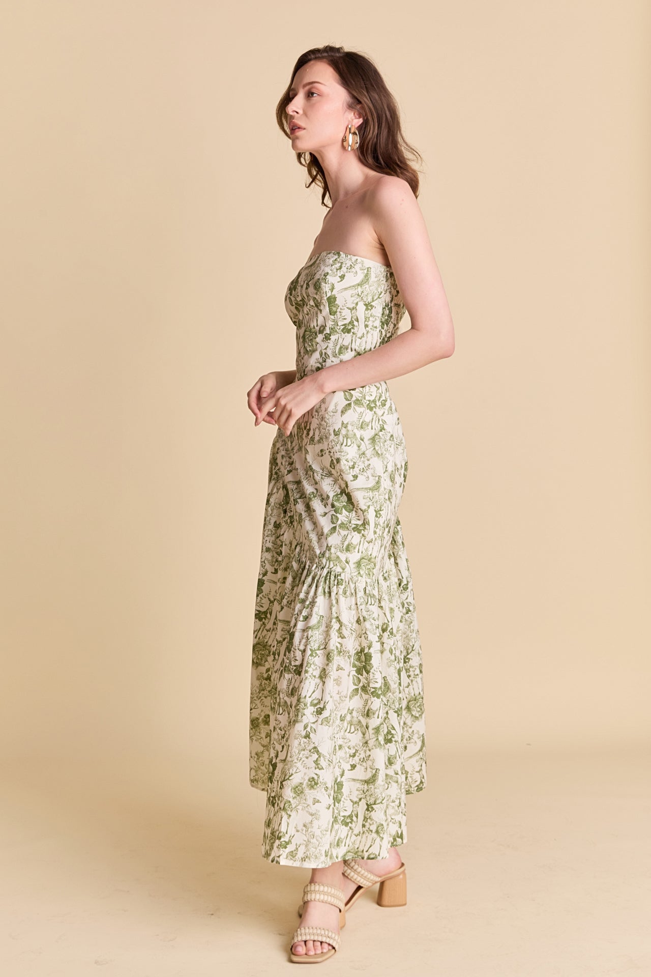 ENGLISH FACTORY - Strapless Asymmetrical Dress - DRESSES available at Objectrare