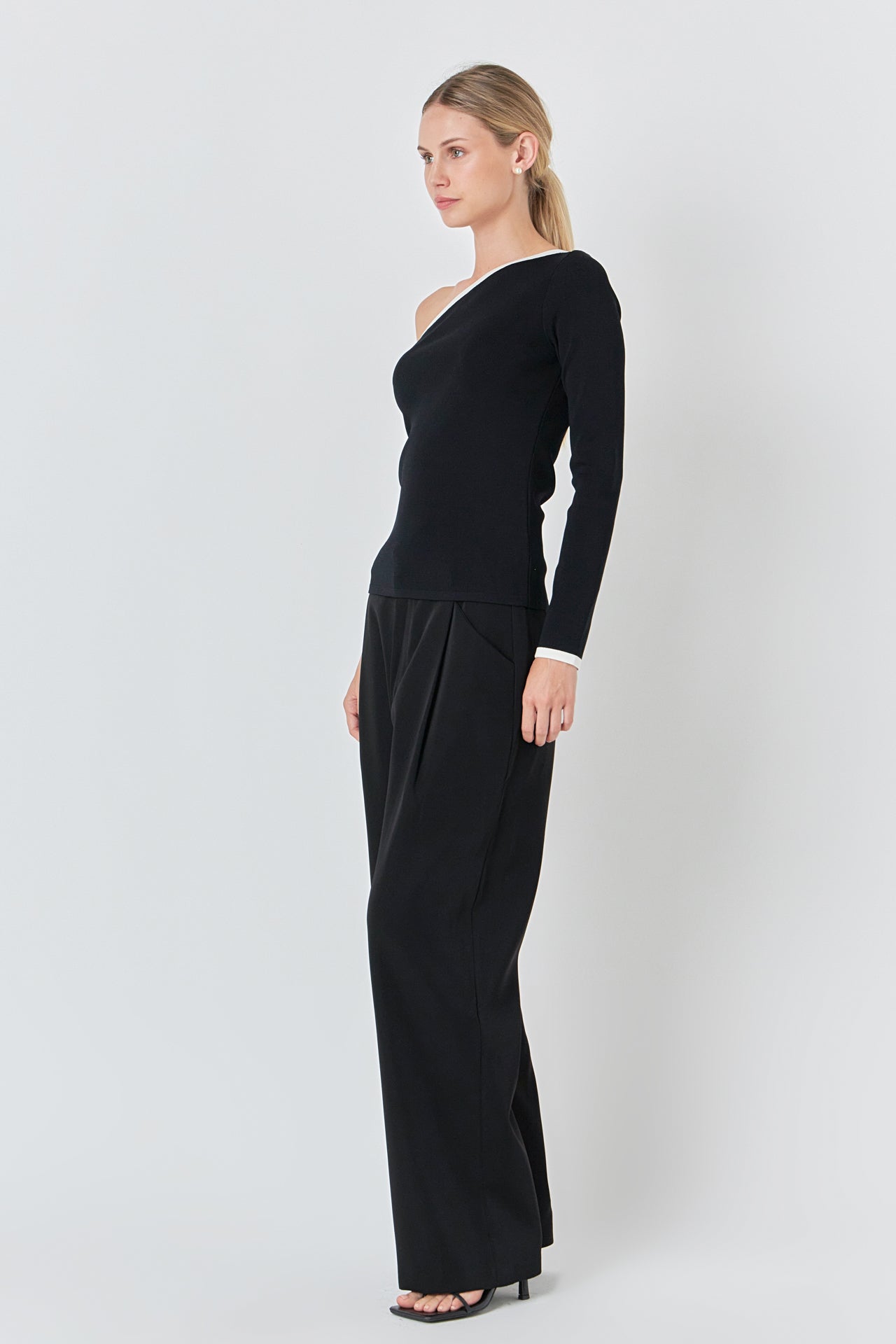 ENDLESS ROSE - Contrast Binding Asymmetrical Tops - TOPS available at Objectrare