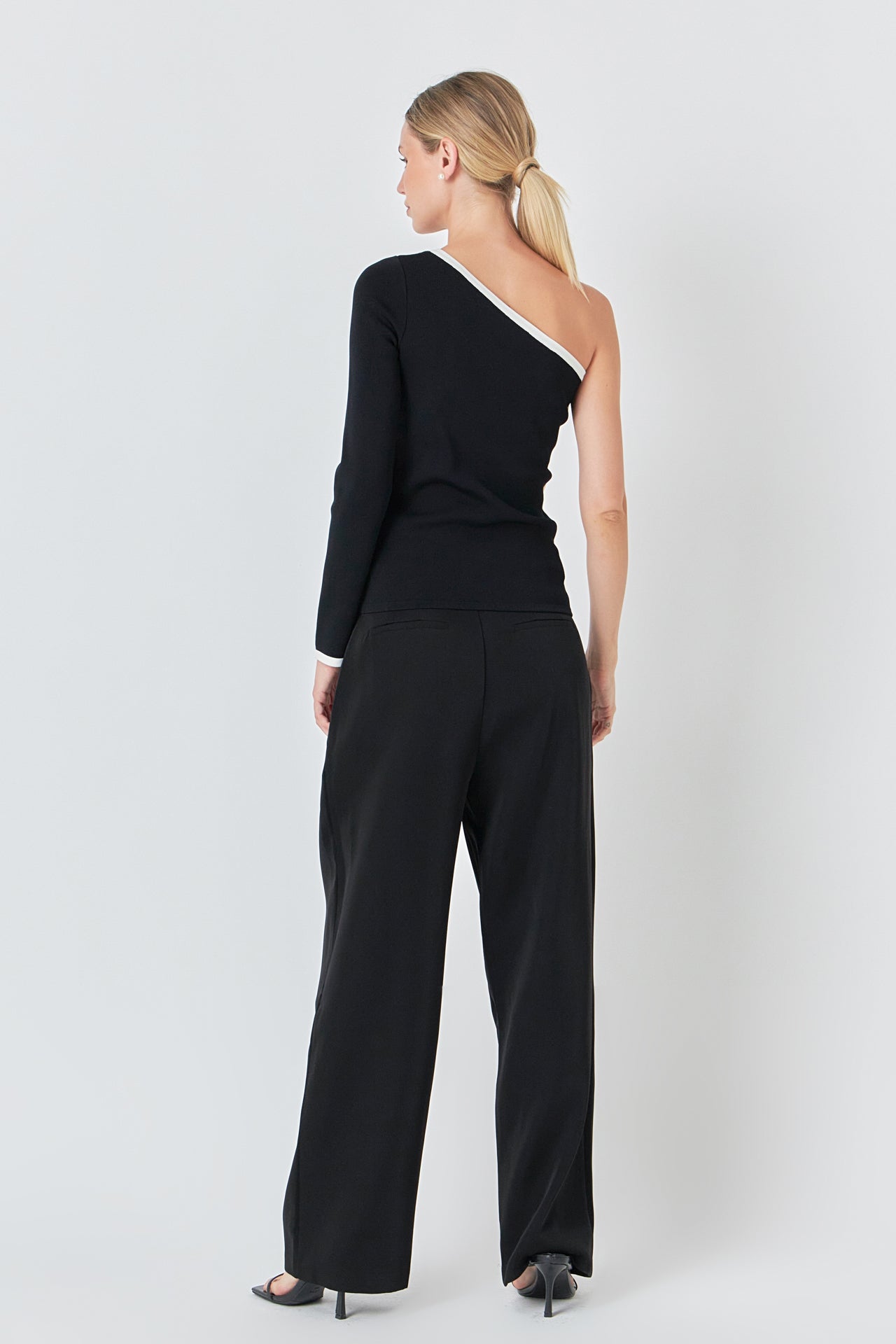 ENDLESS ROSE - Contrast Binding Asymmetrical Tops - TOPS available at Objectrare