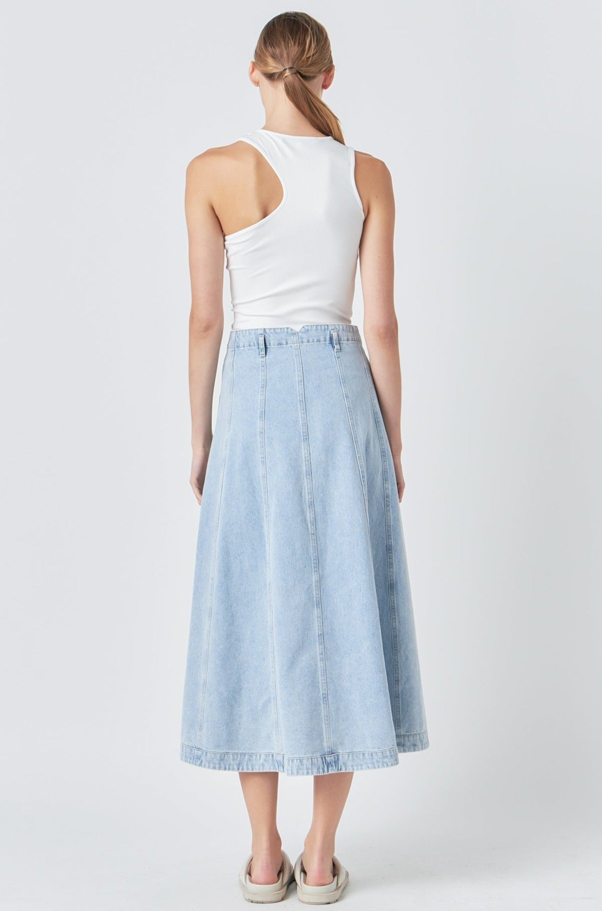GREY LAB - Asymmetrical Ribbed Top - TOPS available at Objectrare