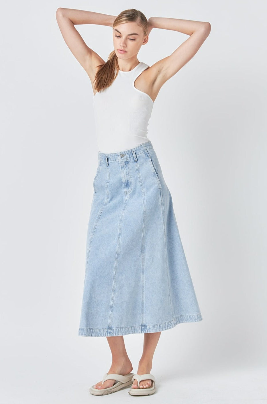 GREY LAB - Asymmetrical Ribbed Top - TOPS available at Objectrare