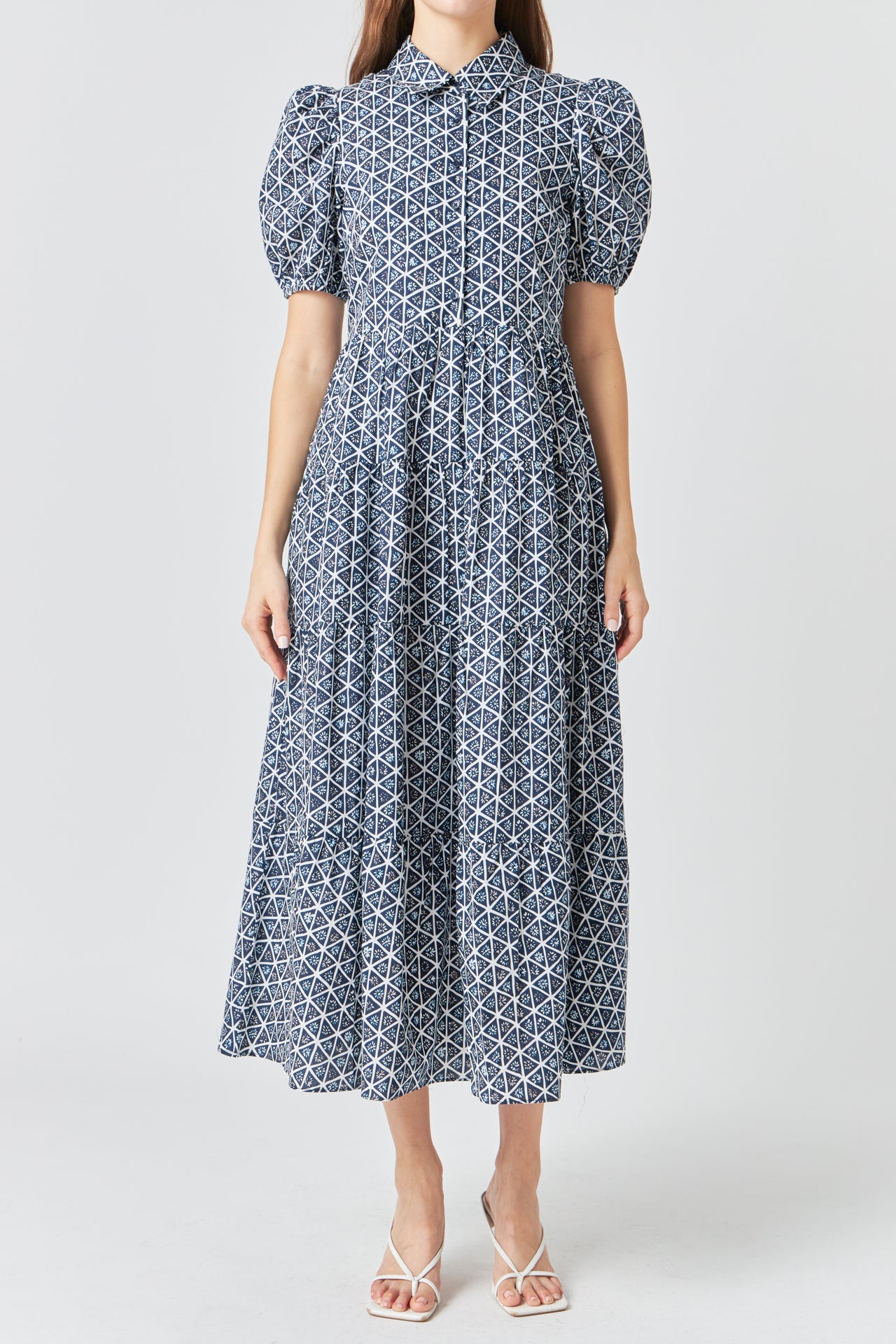 ENGLISH FACTORY - English Factory - Print Button Up Maxi Dress - DRESSES available at Objectrare