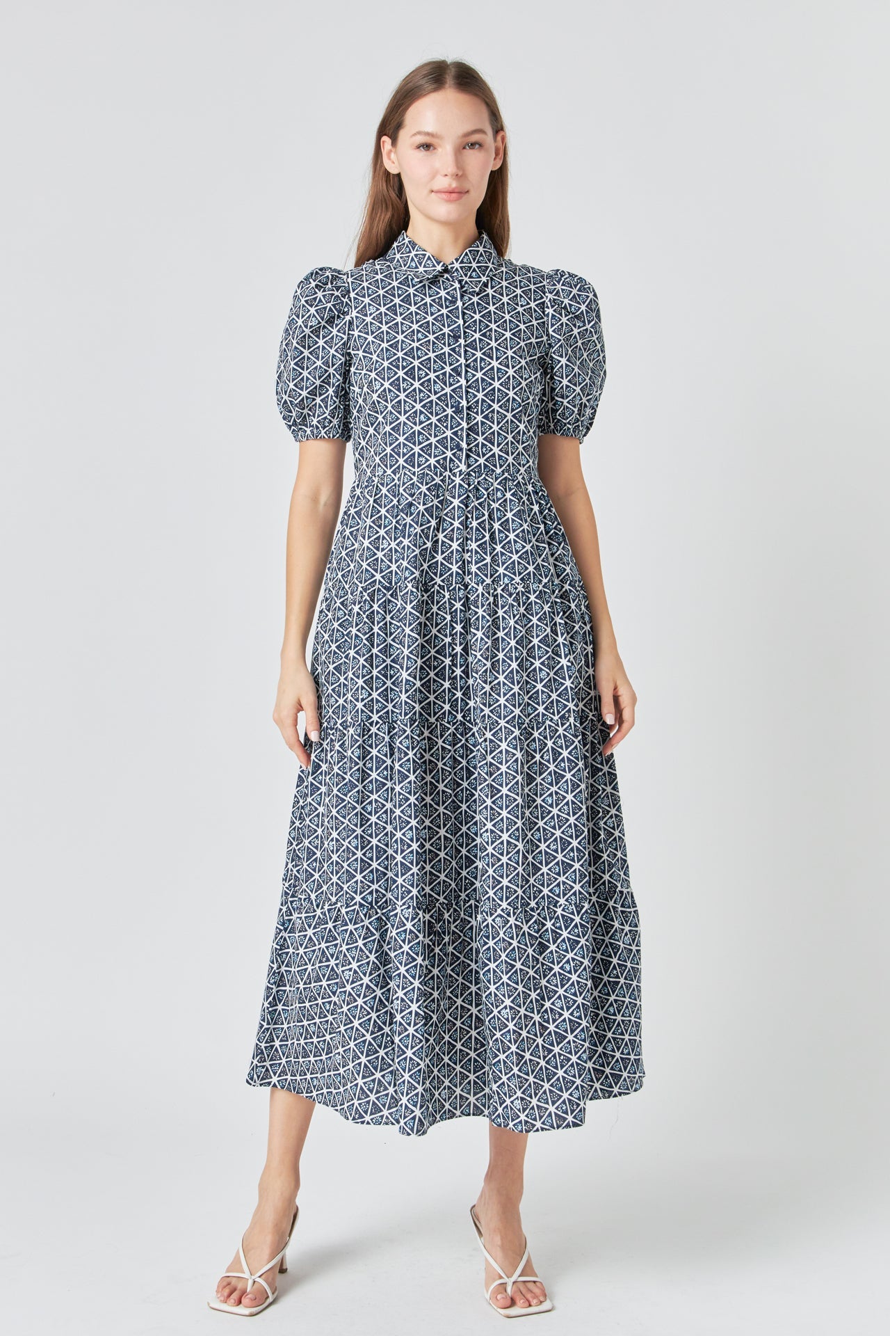 ENGLISH FACTORY - English Factory - Print Button Up Maxi Dress - DRESSES available at Objectrare
