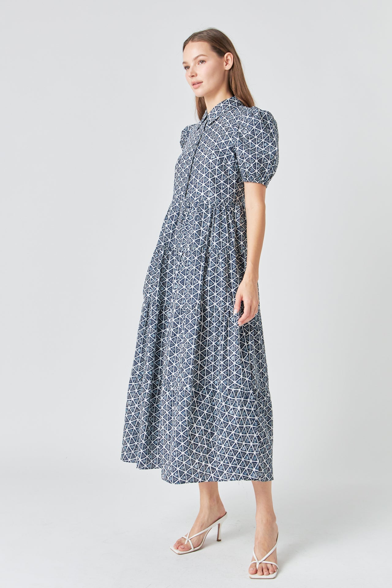 ENGLISH FACTORY - English Factory - Print Button Up Maxi Dress - DRESSES available at Objectrare