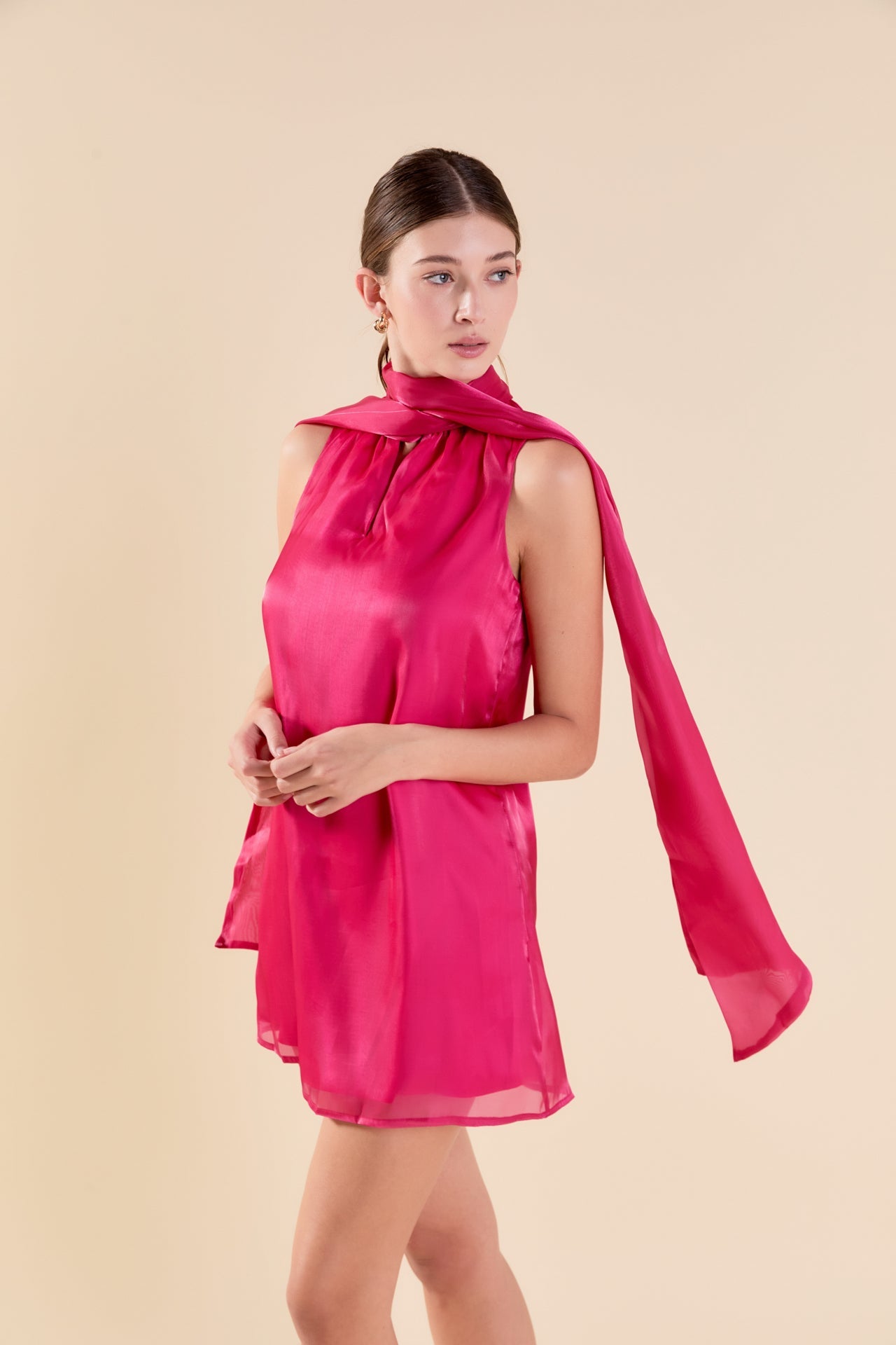 ENDLESS ROSE - Organza Mini Dress - DRESSES available at Objectrare
